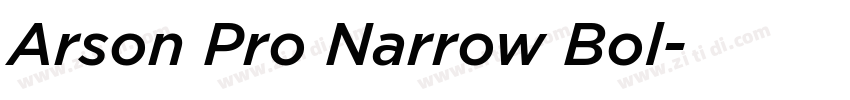 Arson Pro Narrow Bol字体转换 Arson Pro Narrow Bol字体转换